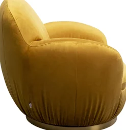 KARE Design Poltrona girevole Nube Giallo - KARE> Poltrone