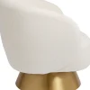 KARE Design Poltrona girevole Orion bianco - KARE> Poltrone