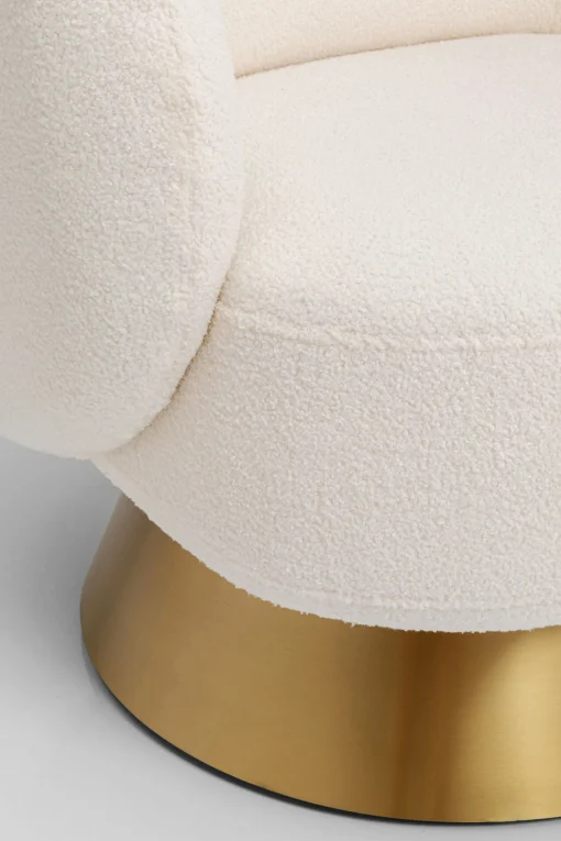 KARE Design Poltrona girevole Orion bianco - KARE> Poltrone