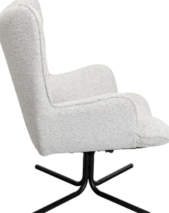 KARE Design Poltrona girevole Oscar beige - KARE> Poltrone