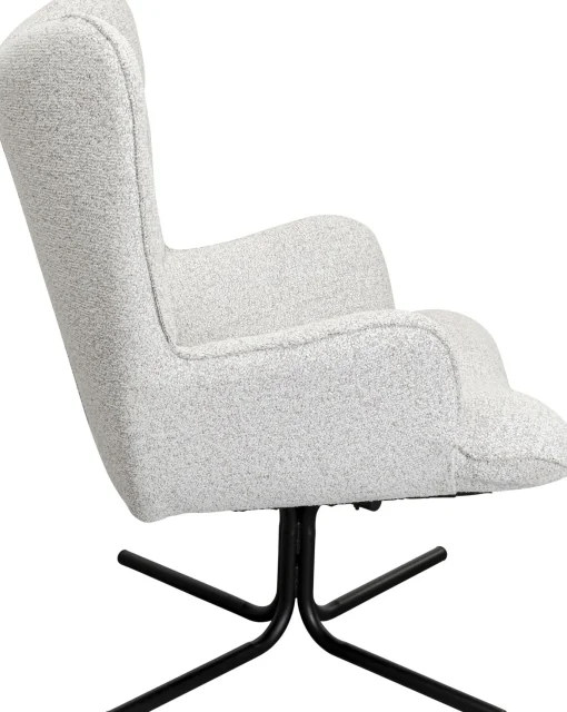 KARE Design Poltrona girevole Oscar beige - KARE> Poltrone