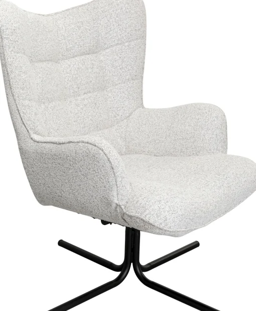 KARE Design Poltrona girevole Oscar beige - KARE> Poltrone