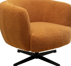 KARE Design Poltrona girevole Peony Fuzzy marrone - KARE></noscript> Poltrone