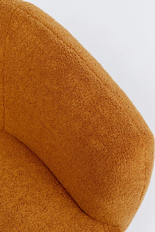 KARE Design Poltrona girevole Peony Fuzzy marrone - KARE> Poltrone