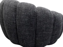 KARE Design Poltrona girevole Peppo Bloom Melange Nero - KARE> Poltrone