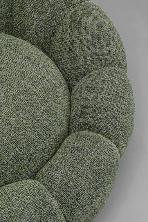 KARE Design Poltrona girevole Peppo Bloom Melange Verde - KARE> Poltrone