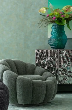 KARE Design Poltrona girevole Peppo Bloom Melange Verde - KARE></noscript> Poltrone