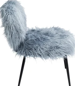KARE Design Poltrona Hairy Blu - KARE> Poltrone