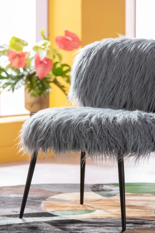 KARE Design Poltrona Hairy Blu - KARE> Poltrone