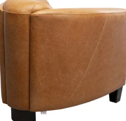 KARE Design Poltrona Lounge Cigar Pelle Marrone Chiaro - KARE> Poltrone