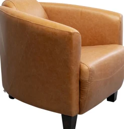 KARE Design Poltrona Lounge Cigar Pelle Marrone Chiaro - KARE></noscript> Poltrone