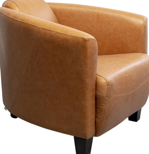 KARE Design Poltrona Lounge Cigar Pelle Marrone Chiaro - KARE> Poltrone