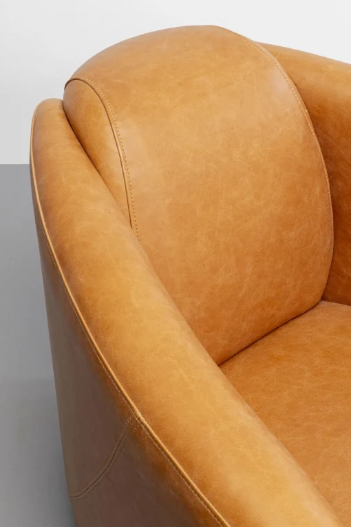 KARE Design Poltrona Lounge Cigar Pelle Marrone Chiaro - KARE> Poltrone
