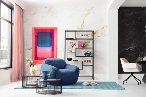 KARE Design Poltrona Mika blu - KARE> Poltrone