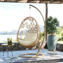 KARE Design Poltrona pendula Ibiza naturale - KARE> Poltrone