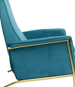 KARE Design Poltrona Relax Lazy Velluto blu - KARE> Poltrone