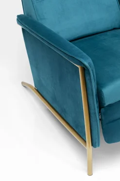 KARE Design Poltrona Relax Lazy Velluto blu - KARE></noscript> Poltrone