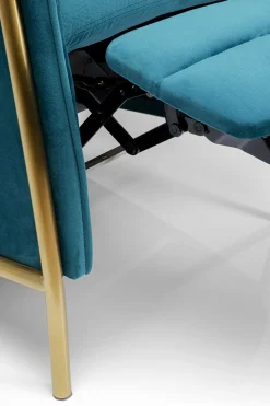 KARE Design Poltrona Relax Lazy Velluto blu - KARE></noscript> Poltrone