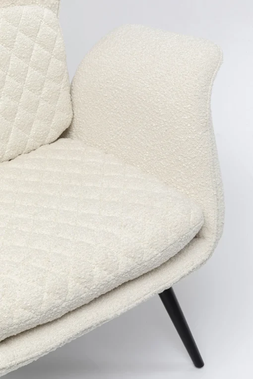 KARE Design Poltrona Tudor Bouclé crema - KARE> Poltrone