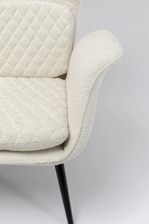 KARE Design Poltrona Tudor Bouclé crema - KARE> Poltrone
