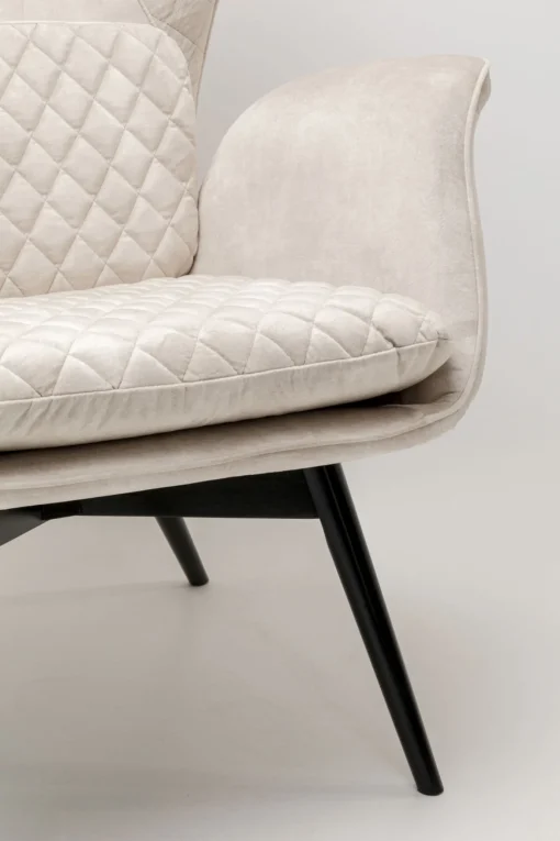 KARE Design Poltrona Tudor Velluto Crema - KARE> Poltrone