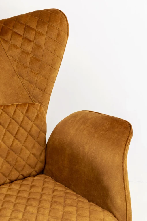 KARE Design Poltrona Tudor Velluto Oro Marrone - KARE> Poltrone