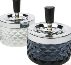 KARE Design Posacenere rotante Cristallo Smoke assortito - KARE> Posacenere E Portasigarette