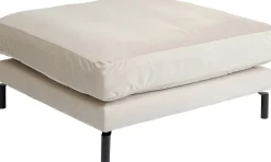 KARE Design Pouf poggiapiedi "Discovery" 102x102cm crema - KARE> Pouf