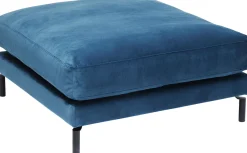 KARE Design Pouf poggiapiedi vellutato "Discovery" 100x100cm in color petrolio - KARE></noscript> Pouf