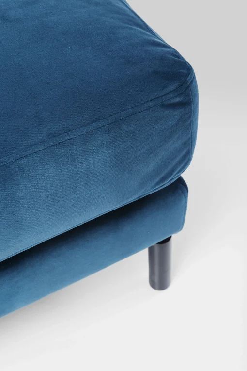 KARE Design Pouf poggiapiedi vellutato "Discovery" 100x100cm in color petrolio - KARE> Pouf
