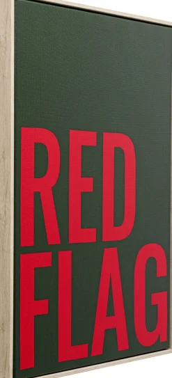 KARE Design Quadro con cornice Red Flag 40x60cm - KARE> Quadri