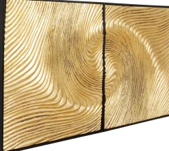 KARE Design Quadro decorativo Wave oro (2/Set) - KARE></noscript> Decorazioni Da Parete