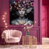KARE Design Quadro in vetro Flower Art Lady 120x120cm - KARE> Quadri