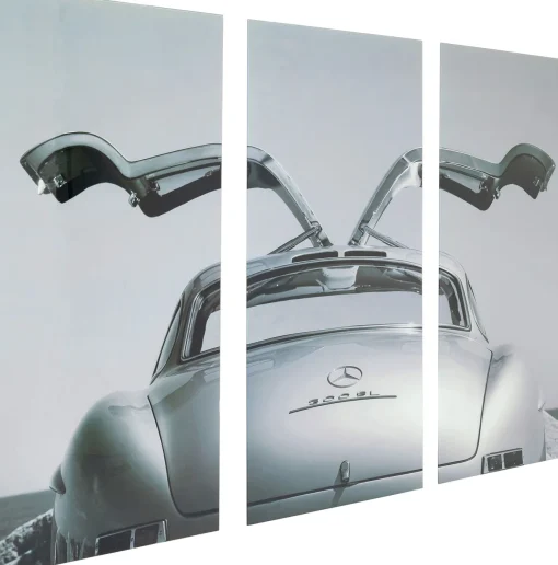 KARE Design Quadro in vetro Triptychon Oldtimer Back 240x160 cm - KARE> Quadri