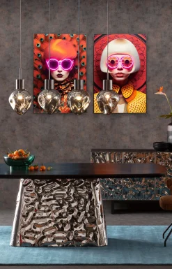 KARE Design Quadro incorniciato LED Fancy Red Lady 120x80 cm - KARE></noscript> Quadri