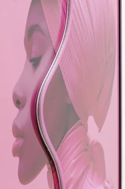 KARE Design Quadro incorniciato LED Pink Woman 80x80cm - KARE></noscript> Quadri