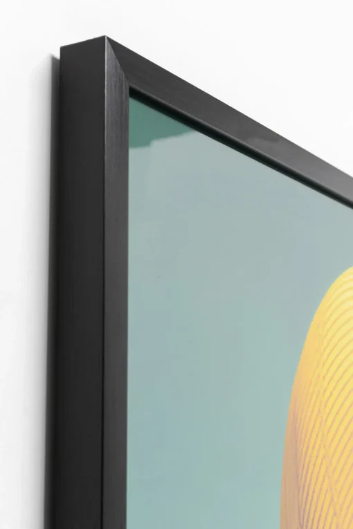 KARE Design Quadro incorniciato LED Sun Hat Woman giallo 80x80 - KARE> Quadri