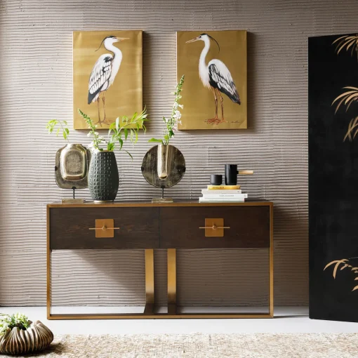 KARE Design QUADRO RITOCCATO DI OLIO HERON LEFT 70X50CM - KARE> Quadri