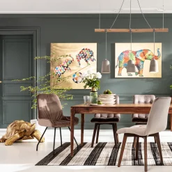 KARE Design Quadro Ritoccato Di Olio Flower Elefant 90x120cm - KARE></noscript> Quadri