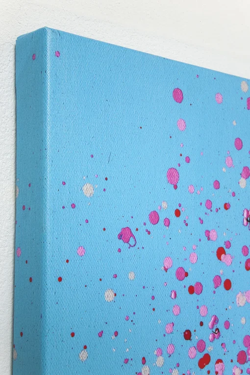 KARE Design Quadro Ritoccato Olio Flower Boat Blu-Rosa 160x120cm - KARE> Quadri