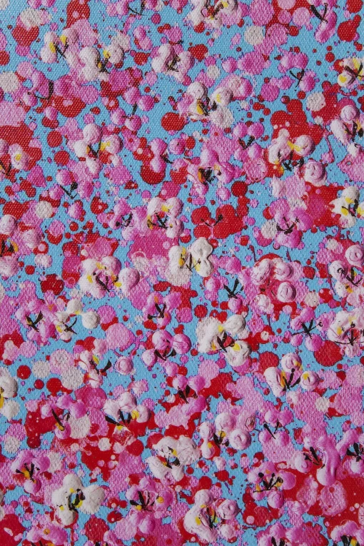 KARE Design Quadro Ritoccato Olio Flower Boat Blu-Rosa 160x120cm - KARE> Quadri
