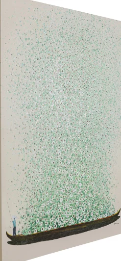 KARE Design Quadro su tela Flower Boat beige verde 120x160cm - KARE></noscript> Quadri