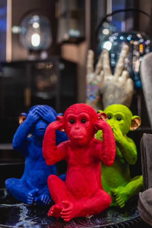 KARE Design SALVADANAIO MONKEY KIKAZARU ROSSO - KARE> Salvadanaio