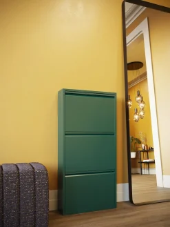 KARE Design Scarpiera Caruso 3 verde (MO) - KARE></noscript> Scarpiera