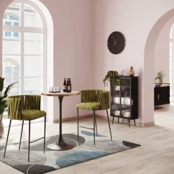 KARE Design Sedia bar Saluti verde scuro 77cm - KARE> Sgabelli Bar
