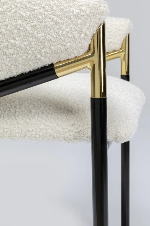 KARE Design Sedia con braccioli Boulevard bianco - KARE> Sedie
