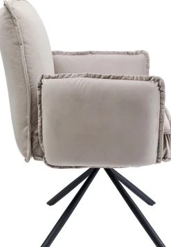 KARE Design Sedia con braccioli Chelsea grigio - KARE> Sedie