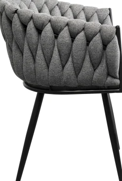 KARE Design Sedia con braccioli Dean grigio - KARE> Sedie
