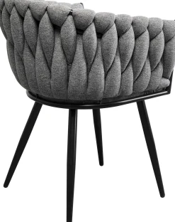 KARE Design Sedia con braccioli Dean grigio - KARE> Sedie