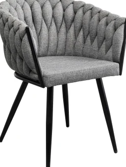 KARE Design Sedia con braccioli Dean grigio - KARE></noscript> Sedie